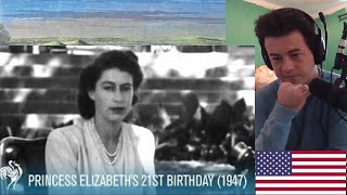 American Reacts The Crown: Princess Elizabeth's 21st Birthday Speech (1947) | British Pathé