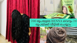 700 രൂപയുടെ HENNA വെറും 70 രൂപയ്ക്ക് വീട്ടിൽ ചെയ്യാം 😮/YouTube channel subscribe 🔔/#haircare