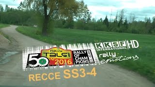 Rally Talsi 2016 RECCE onboard SS 3-4