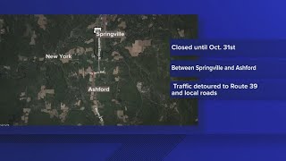 Route 219 closing for roundabout construction