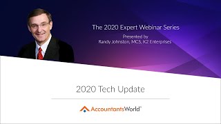2020 Tech Update presented by Randy Johnston