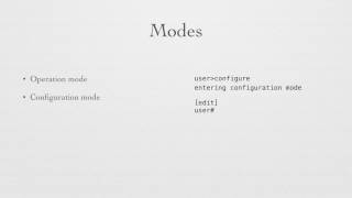 3 - Junos User Interface