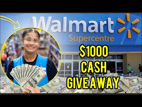 Millionaire Blessed Walmart Employee With $1000 Cash Giveaway - YouTube