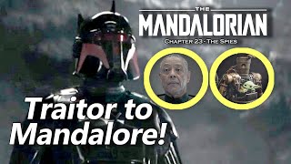 "Traitor to Mandalore!" THE MANDALORIAN chapter 23 The Spies | s3e07 Review Recap Aftershow