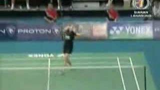 Badminton 2008 Malaysia Open -WSF- L Zhu vs T Rasmussen -1/7