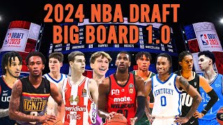 2024 NBA Draft Big Board 1.0!