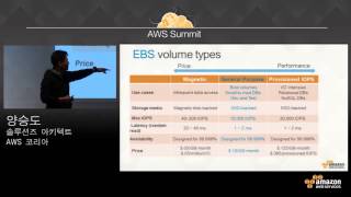 AWS Summit 2015-  EBS 성능 향상 및 EC2 비용 최적화 기법 (양승도, 아마존 웹서비스 솔루션스 아키텍트)