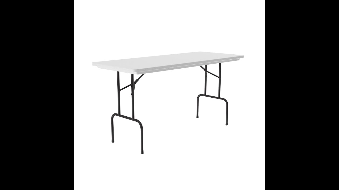 Correll Standing Height Commercial Blow Molded Plastic Table - YouTube