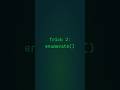 Python  Enumerate Trick #coding #snakebyte #python #programming #cleancode