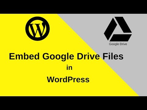 Add (Embed) Google Drive Files in WordPress Post Add (Embed) Google Drive Files in WordPress Post