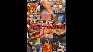 中国美食|石家庄美食|人均20元，吃垮石家庄十大路边摊！最后一个最神秘，只深夜出摊！