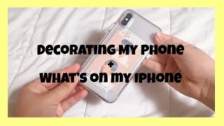 decorating phone case +what’s on my iphone / phone kpop bts army edition | sopedaenqq