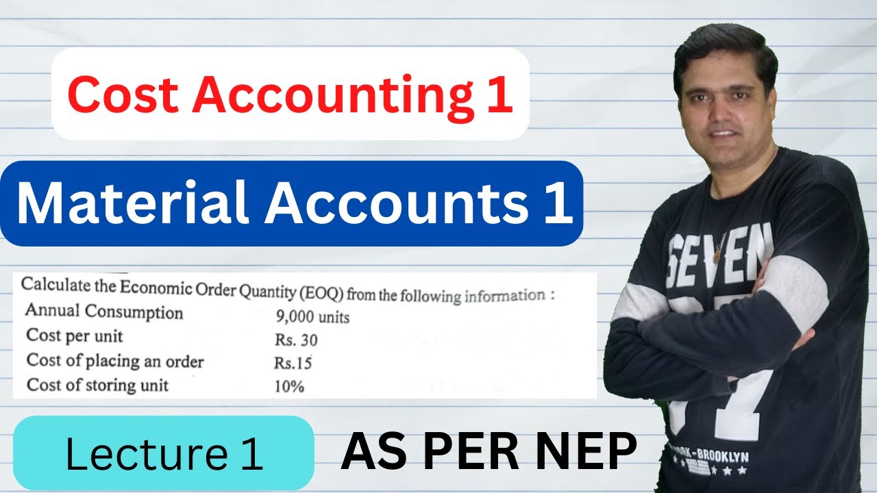 Bcom Sem 3 Cost Accounting 1 Chapter 2 Material Accounts 1 (illust. 1 ...