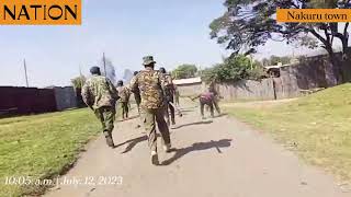 Police disperse protesters in Nakuru town, arrest three in morning demos
