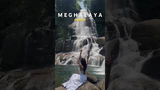 Wei sted waterfall Meghalaya ❤️#youtubeshorts #northeastindia #waterfall