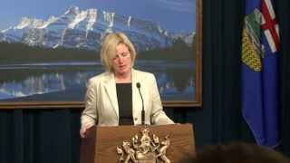 Premier Rachel Notley speaks with media - Aug 6, 2015