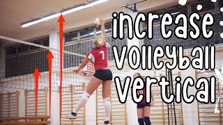 How To Increase Your Vertical For Volleyball! ⎮Jump Training Exercises