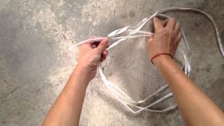 【簡単】紐で古紙を縛る方法 (How to strapping waste paper)