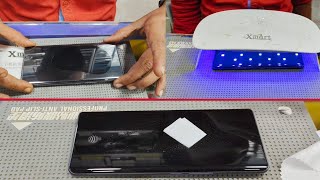 Vivo V40 Pro UV Glass installation || Vivo V40 Pro Screen Protector  Change in Uv tempered Glass ||