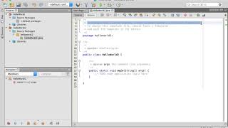 NetBeans 1st program - Hello World