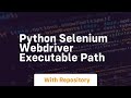 python selenium webdriver executable path