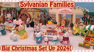 Bustling Christmas Shopping Trip in Sylvania! My Big Sylvanian Families Set Up for Winter 2024!