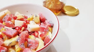 Chia seed fruit custard /diet food/fruit custurd weightloss food