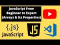 JavaScript From Beginners to Expert | Arrays (push, pop, shift, unshift and splice) | Tutorial - #13