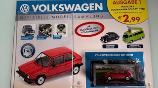 NEUE Volkswagen Modell Sammlung Ausgabe 1 mit Golf GTI 1978 DeAgostini