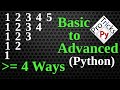 Python Pattern Program - Print Numbers in Triangle Shape | Number Pattern | Python Number Pattern 8