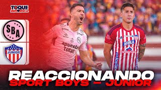 🔥 EN VIVO: SPORT BOYS vs JUNIOR de BARRANQUILLA | REACCIÓN Y ANÁLISIS DEL TIBURÓN 🦈