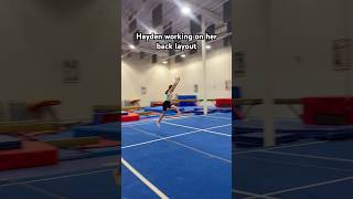 This girl’s got so much power! More big skills coming! #gymnast #gymnastics #tumbling #backlayout