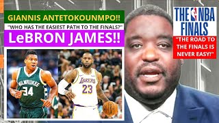 Giannis Antetokounmpo / LeBron James - Easiest Path To Playoffs? First Take Stephen/Max [Commentary]