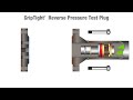 griptight reverse pressure test plug