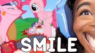 [DISTURBING] SMILE for Pinkie Pie and Get a CUPCAKE! [Reaction]