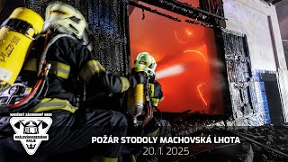 20. 1. 2025 - Požár stodoly Machovská Lhota