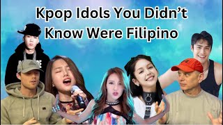 Two ROCK Fans REACT to Kpop Idols You Didn't Know Were Filipino