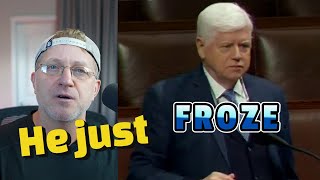 U.S CONGRESSMAN JUST FREEZES DURING SPEECH and It gets really WIERD