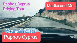 Driving back to Paphos Cyprus