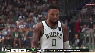 NBA MILWAUKEE BUCKS  vs BROOKLYN NETS  GAMEPLAY PS5 UHD