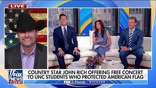 Country star John Rich reacts to UNC students protecting US flag  They were ‘raised right’