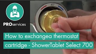 How to exchange a thermostat cartridge - ShowerTablet Select 700