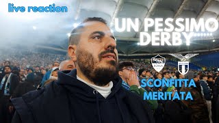 Abbiamo resuscitato Pellegrini! Derby finito male 😩  (live reaction as Roma - SS Lazio) 2024/25