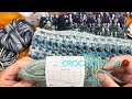 【crochet vlog71】編み物ラジオ🧶　福袋の毛糸で編んだ物紹介／膝掛け・スヌード