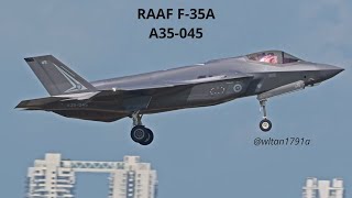 6 RAAF F-35A arriving in Singapore