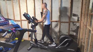 LIFE FITNESS E3 CROSS TRAINER ELLIPTICAL EXERCISE MACHINE CUSTOMER REVIEW AND DEMONSTRATION