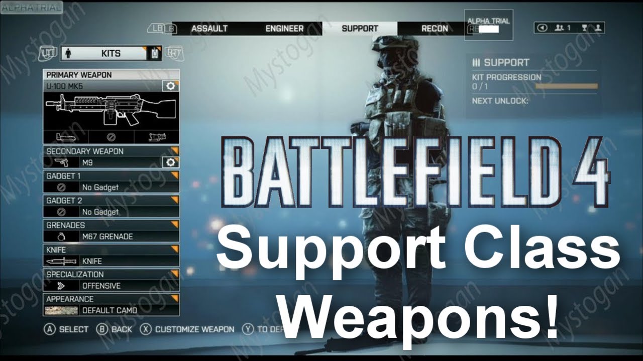 Battlefield 4 Assault Class Weapons