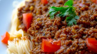 Uko Bateka Amakaroni N'inyama ziseye | Tasty Spaghetti Bolognese | Quick And Easy Recipe 😋👌