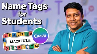 How to MAKE Name Tag In Canva (Step-By-Step) No Design Skill Needed!
