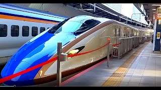 東京駅21番線　E7系上越新幹線たにがわ403号 越後湯沢行き発車　E7 Series Joetsu Shinkansen Departure from Tokyo Station #shorts